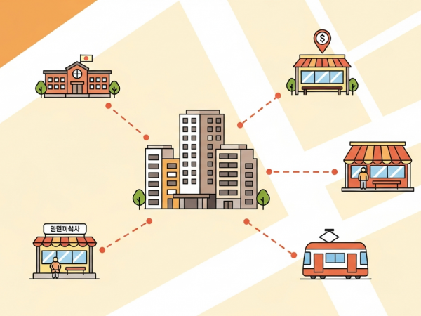 대전 가양동 다우 갤러리 휴리움, 벽걸이 지도 한 장으로 미리보는 완벽한 생활 동선!#1